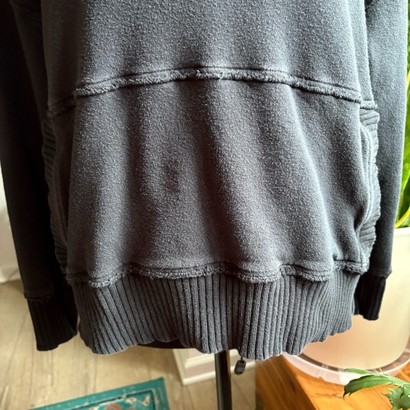 Aerie snap funnel neck sweatshirt-sz small - Picture 3 of 6